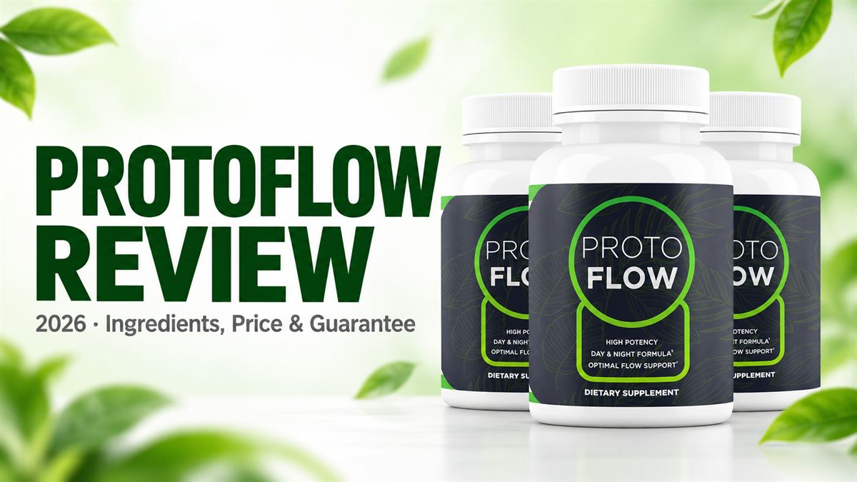 Protoflow review 2026 – three bottles of the Protoflow prostate support supplement